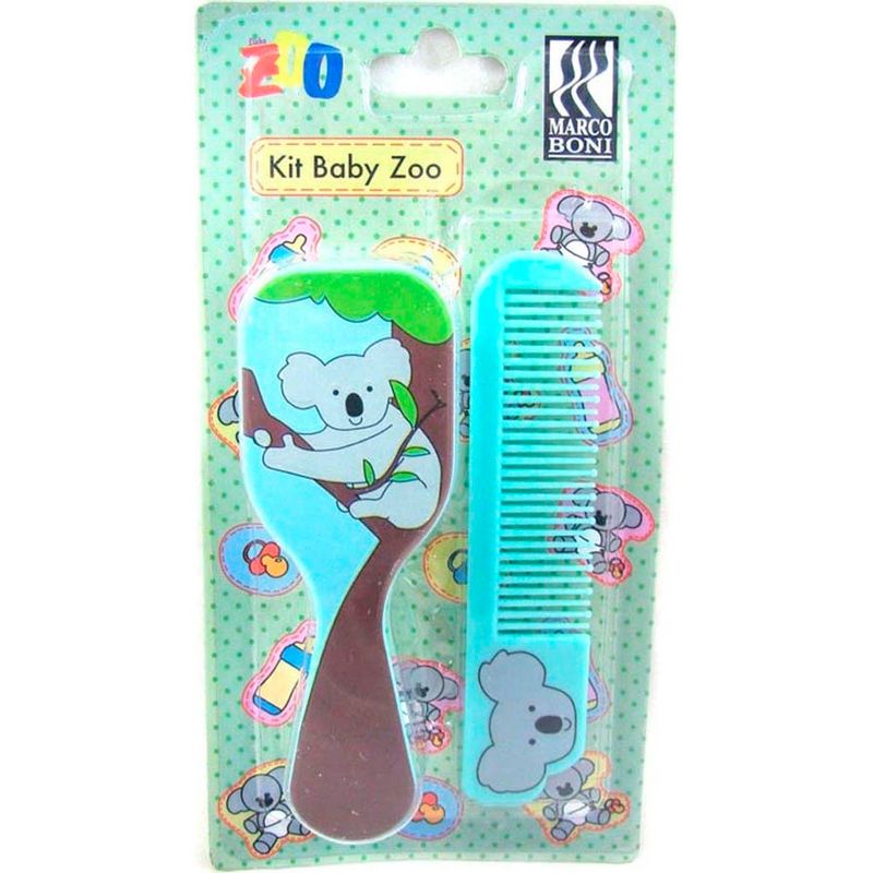 kit marco boni baby zoo pente e escova coala