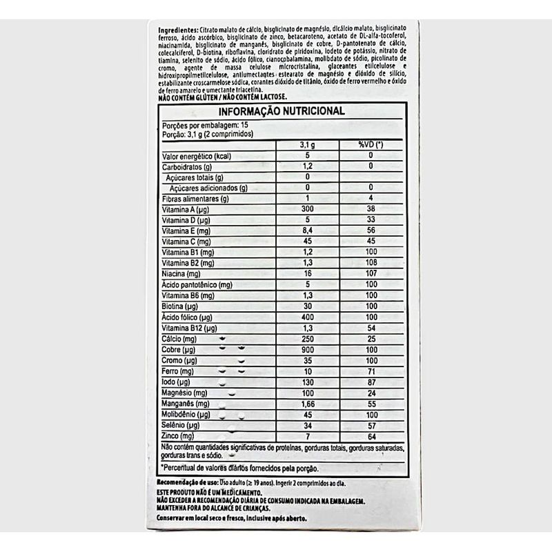 maq premium 30 comprimidos suplemento vitamínico mineral eurofarma