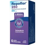 repoflor saccharomyces boulardii 250mg 6 cápsulas probiótico legrand