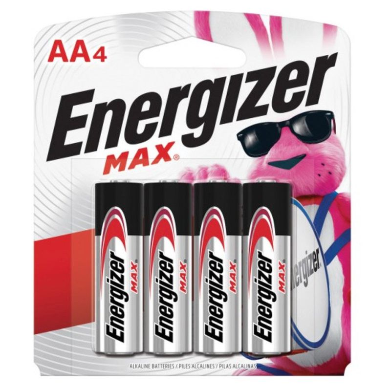pilha alcalina energizer max aa4 4 unidades