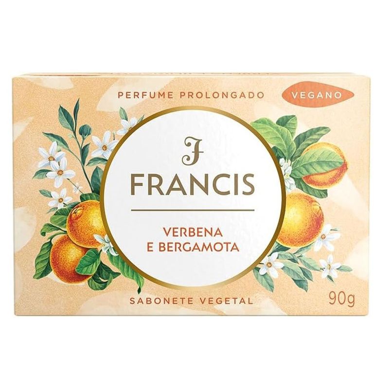 sabonete em barra francis verbena e bergamota 90g