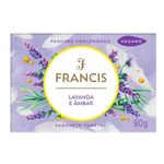 sabonete em barra francis lavanda e âmbar 90g