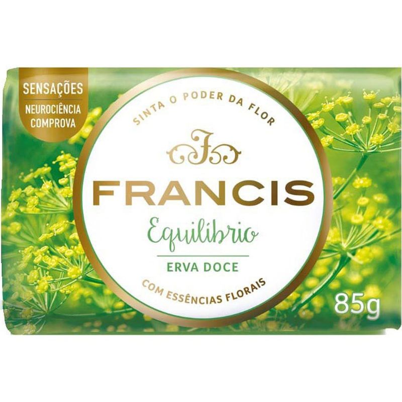 sabonete em barra francis equilíbrio erva doce 85g