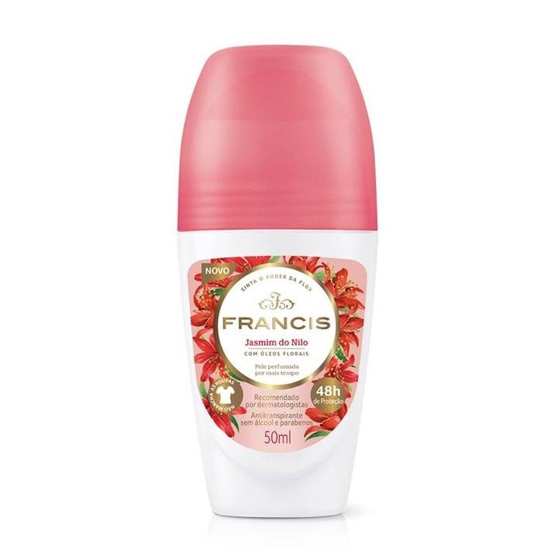 desodorante roll-on francis classic vermelho 50ml