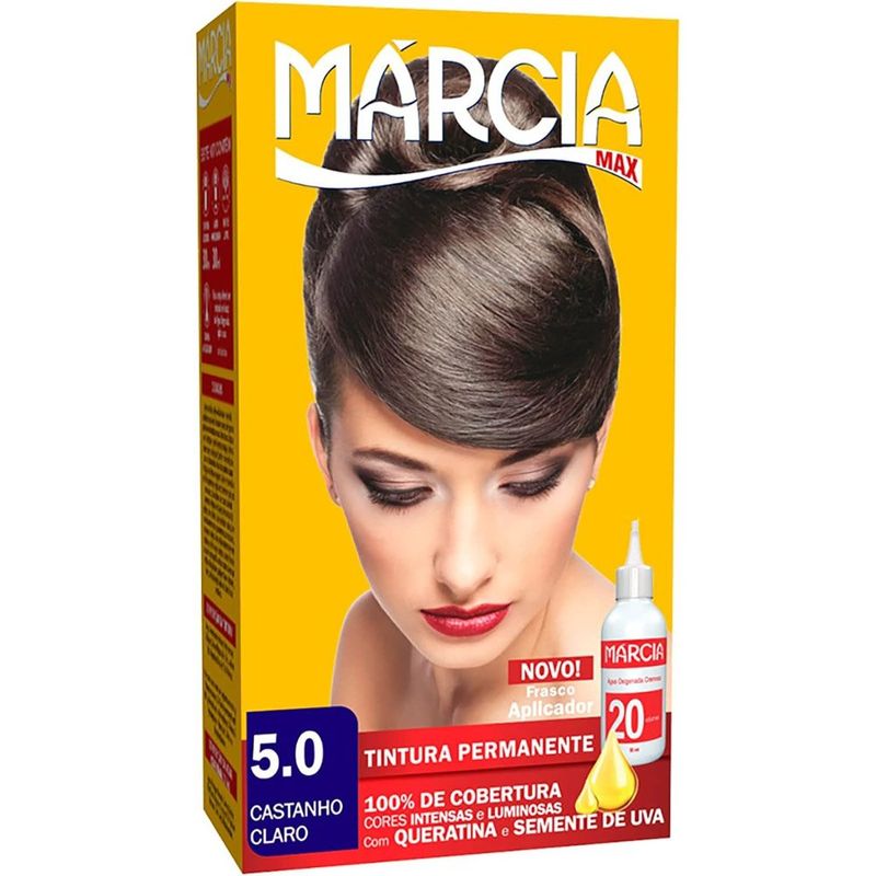tintura capilar márcia castanho claro 5.0 30ml