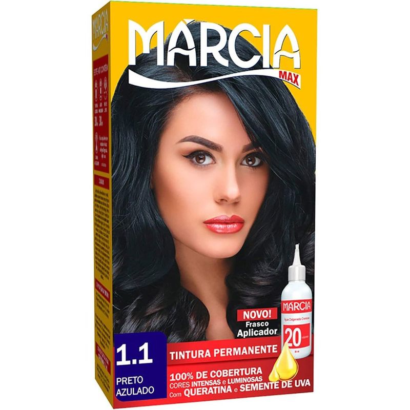 tintura capilar márcia preto azulado 1.1 30ml