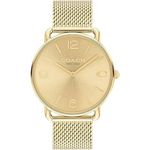 relógio coach elliot moderno dourado a-mbi