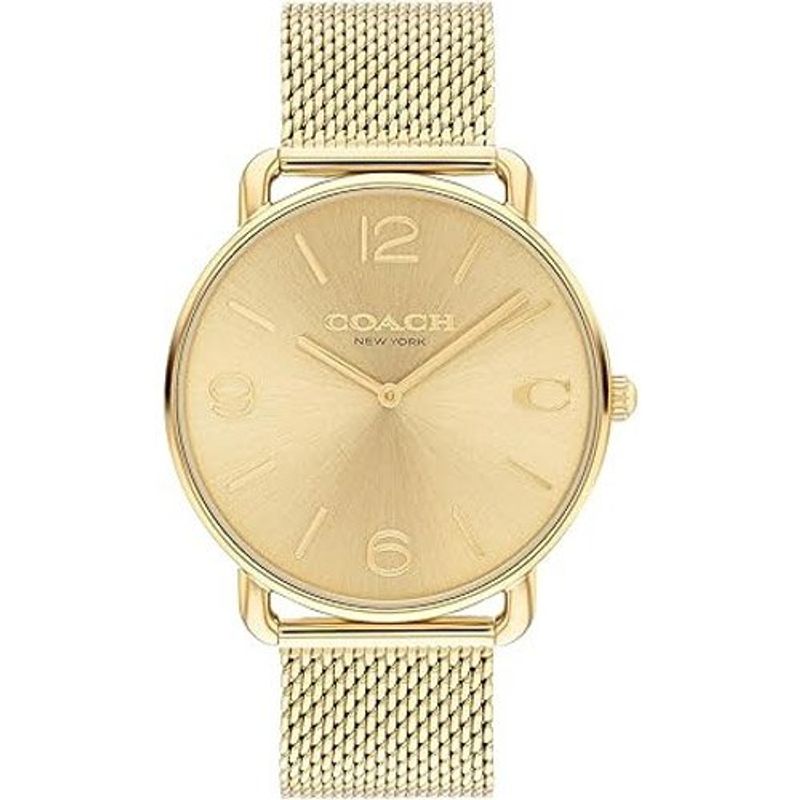 relógio coach elliot moderno dourado a-mbi