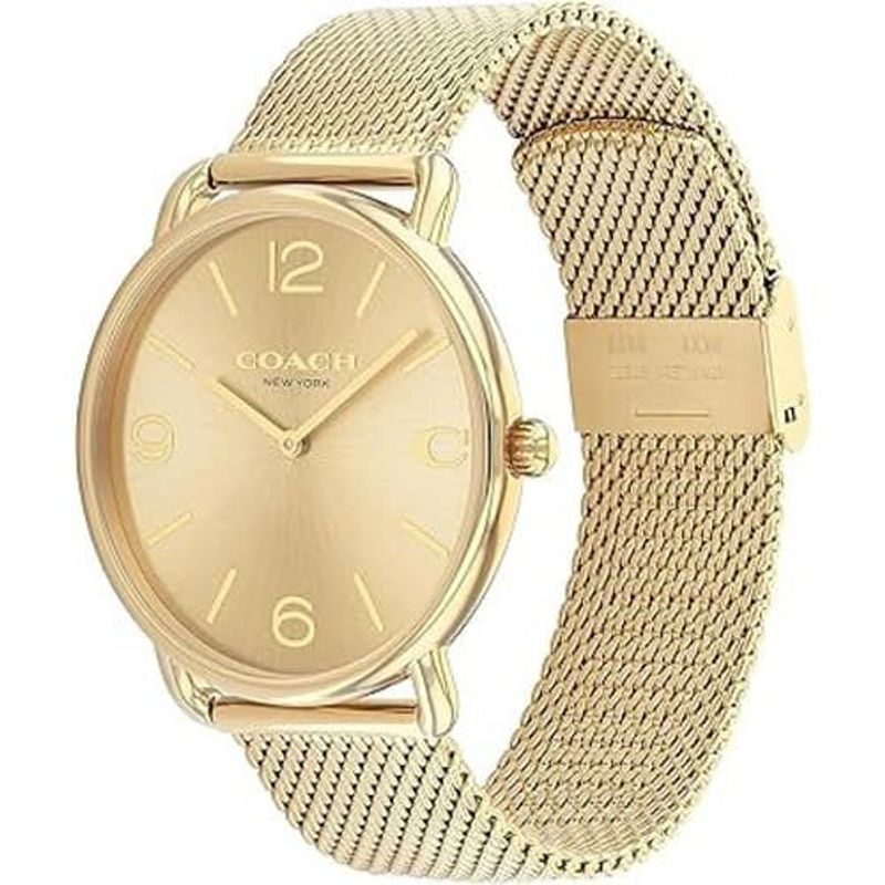 relógio coach elliot moderno dourado a-mbi