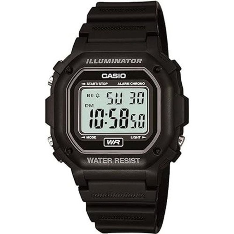 relógio casio preto f108wh-1acf a-bi