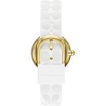 relógio kate spade com pulseira de silicone 28mm branco a-mbi