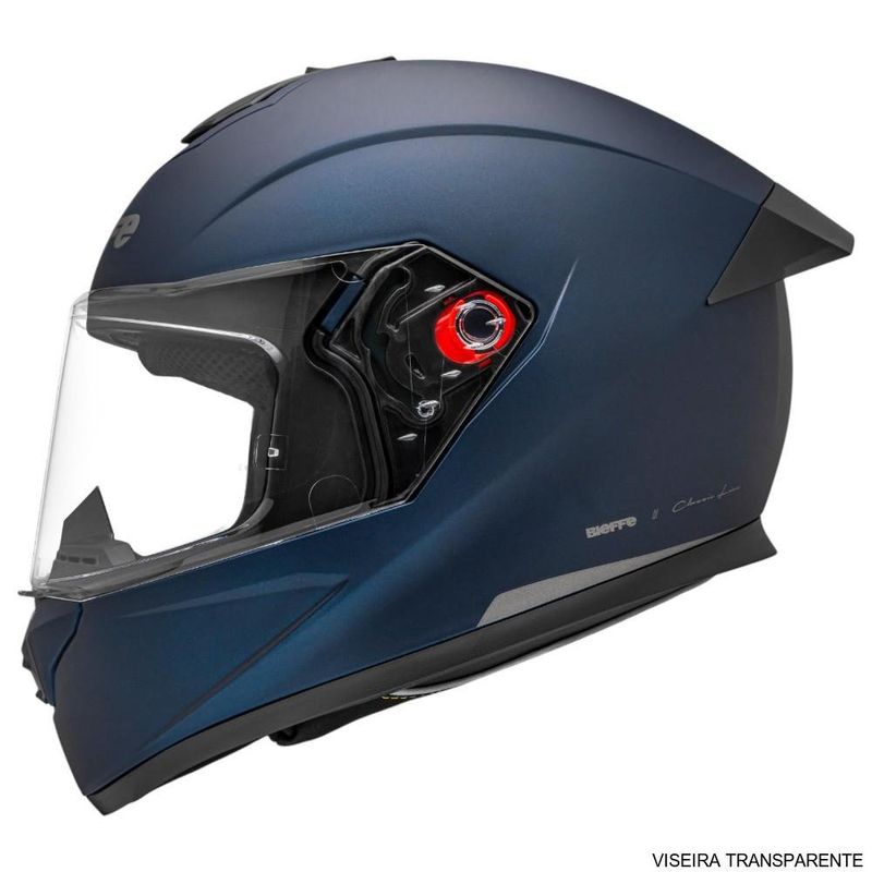 capacete bieffe b-12 classic azul dark fosco e grafite 58 (mp)