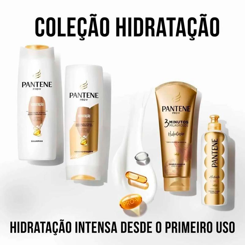 kit pantene hidratação shampoo 350ml e condicionador 175ml