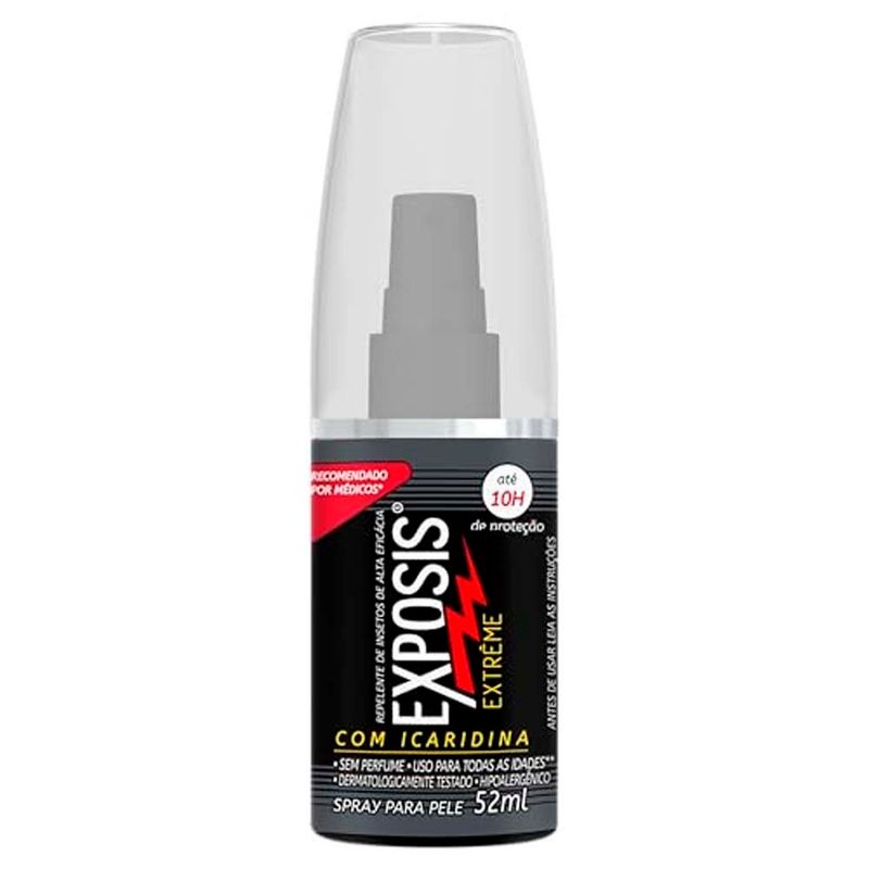 repelente exposis spray sem perfume 52ml