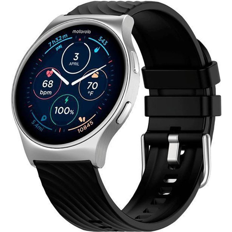 smartwatch motorola moto watch 120 prata