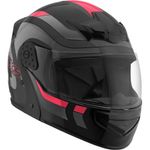 capacete mixs gladiator delta s cinza/vermelho 58
