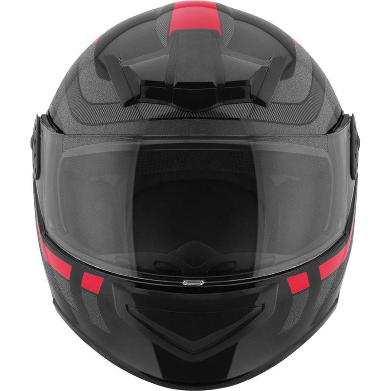 capacete mixs gladiator delta s cinza/vermelho 58