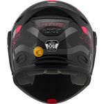 capacete mixs gladiator delta s cinza/vermelho 58
