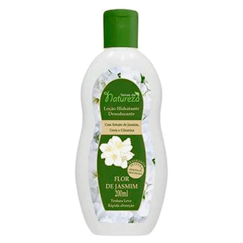 loção hidratante seivas natureza flor de jasmim