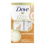 kit shampoo 350ml e condicionador 175ml dove texturas reais cacheados