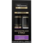 kit shampoo 350ml + condicionador 175ml tresemmé reconstrução e força