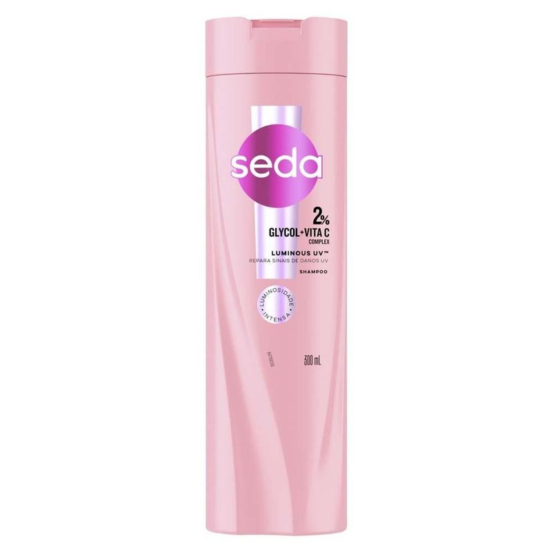shampoo seda luminous uv glycol 2% + vita c 300ml