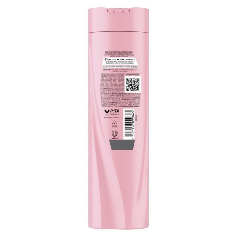 shampoo seda luminous uv glycol 2% + vita c 300ml