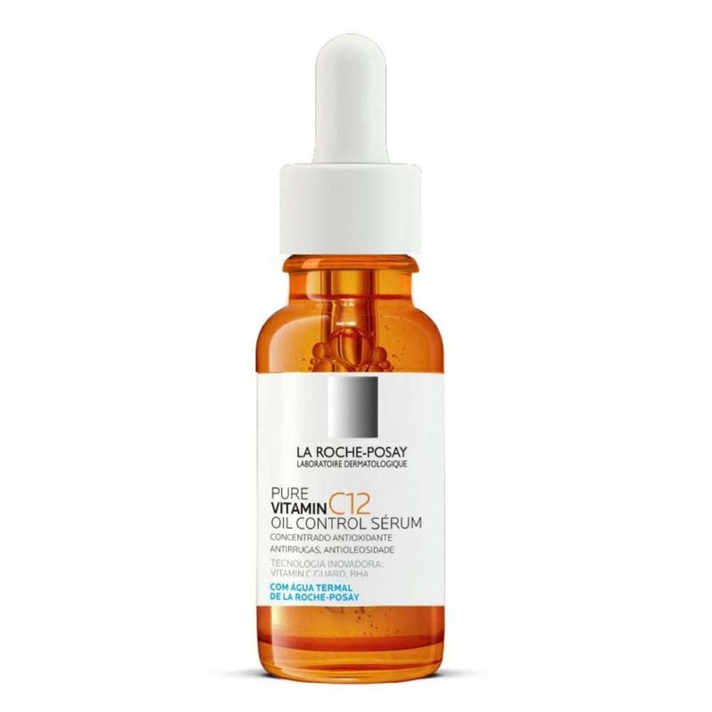 sérum antirrugas la roche posay pura vitamin c12 oil control 15ml