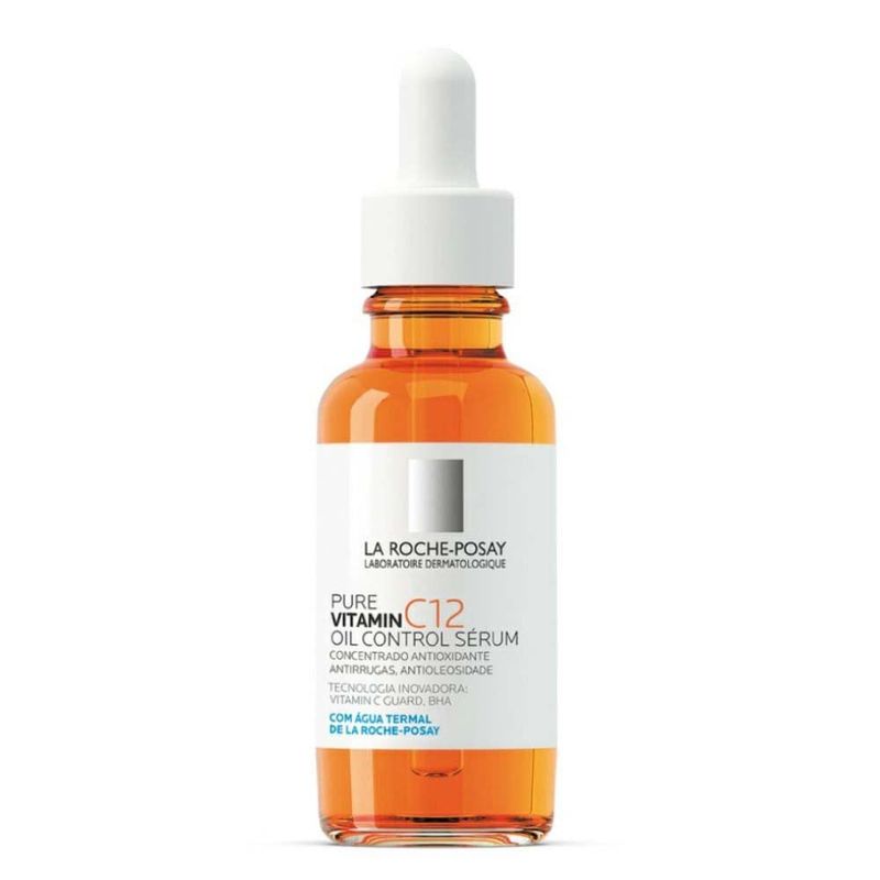 sérum antirrugas la roche posay pura vitamin c12 oil control 30ml