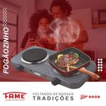 fogão elétrico de mesa 2 bocas fame 2000w 127v 4023 (mp)