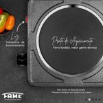 fogão elétrico de mesa 1 boca fame 1000w 127v - preto (mp)