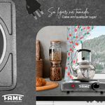 fogão elétrico de mesa 1 boca fame 1000w 127v - preto (mp)