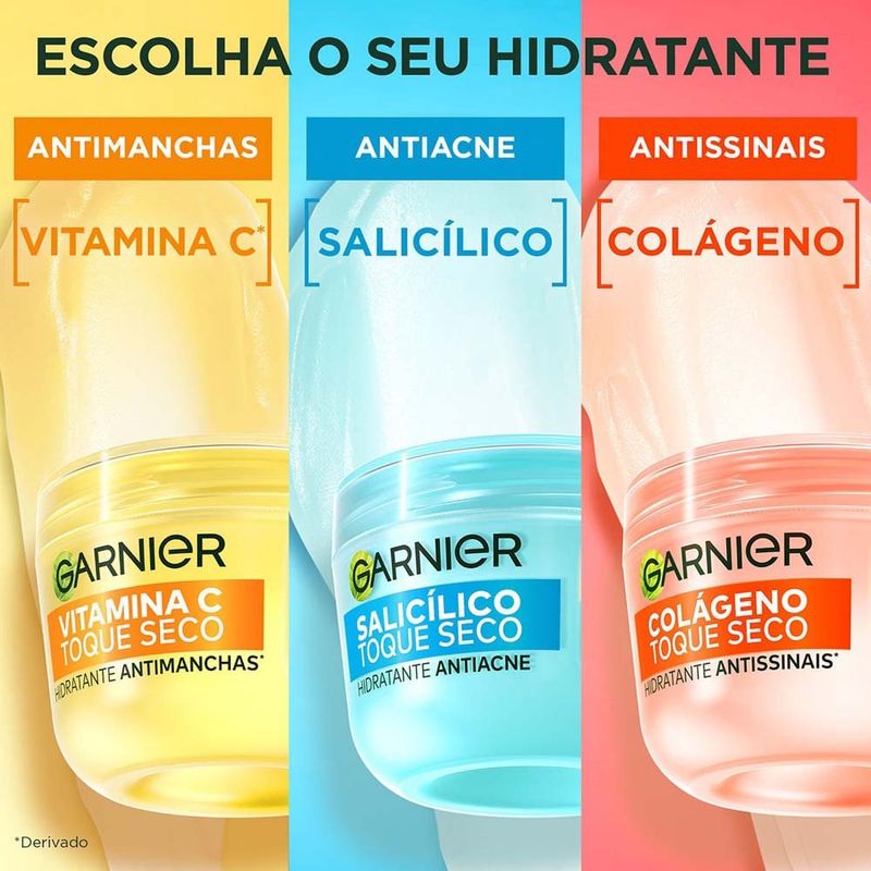 hidratante facial garnier uniform e matte toque seco antiacne 85g