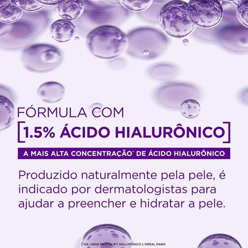 sérum preenchedor facial anti-idade l'oréal paris revitalift hialurônico 30ml