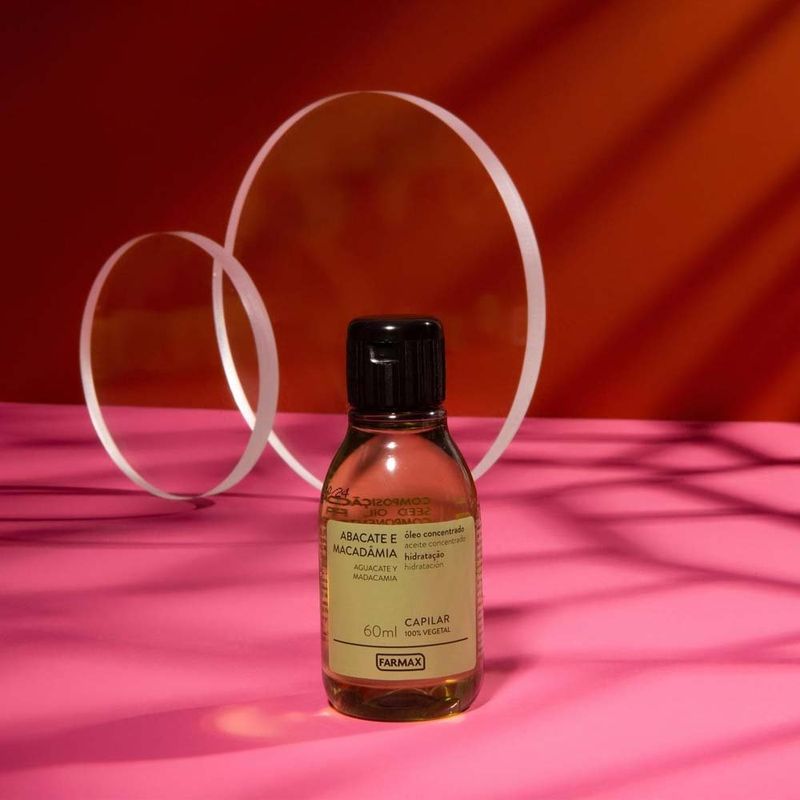 óleo capilar concentrado farmax abacate e macadâmia 60ml