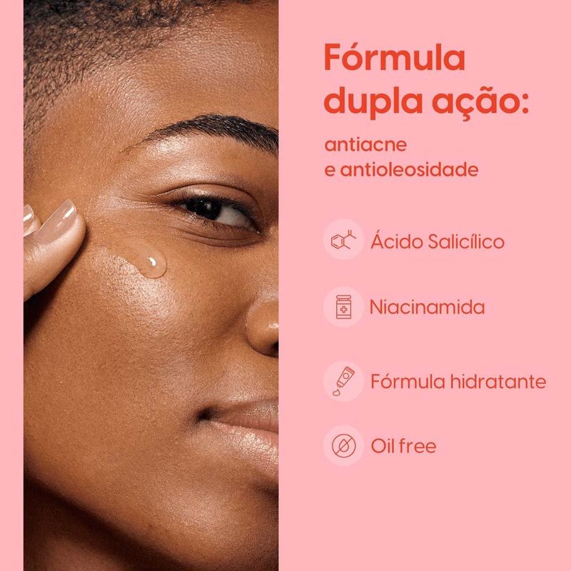 sérum renovador facial antioleosidade negra rosa 30ml