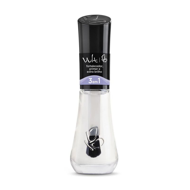 esmalte vult 3 em 1 fortalecedor primer extra brilho 10ml