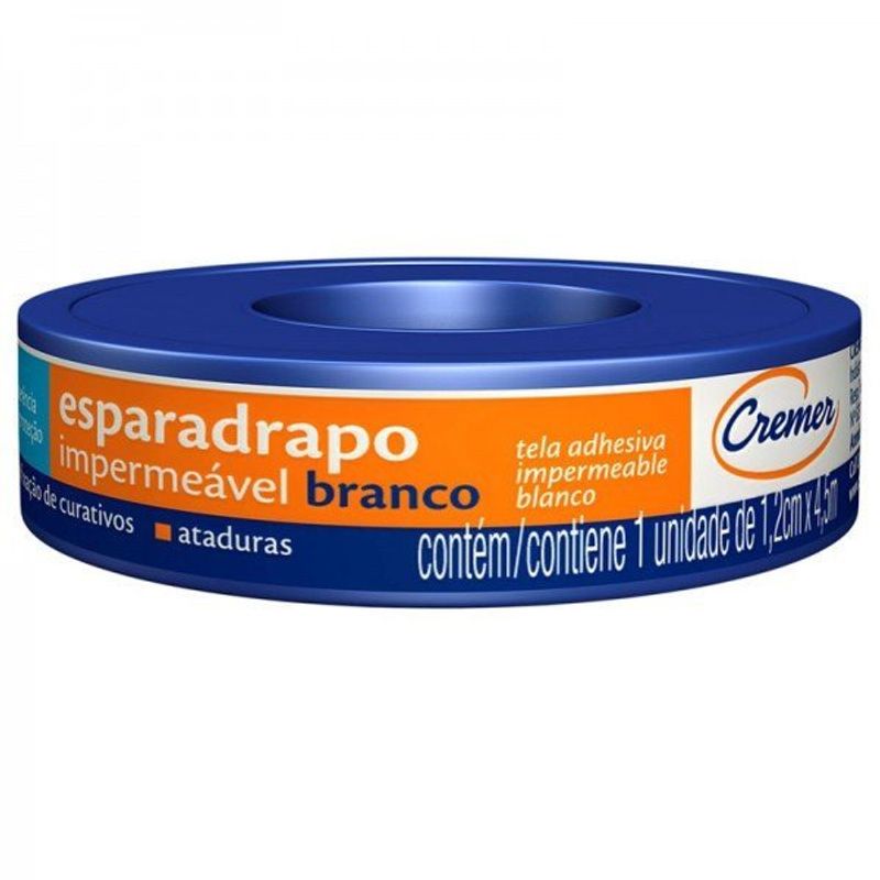 esparadrapo impermeável cremer 1,2cm x 4,5m