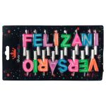 vela feliz aniversário neon silver festas 16 velas v149 (mp)