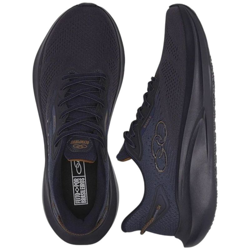 tênis esportivo masculino n° 43 olympikus mescla azul marinho preto (mp)