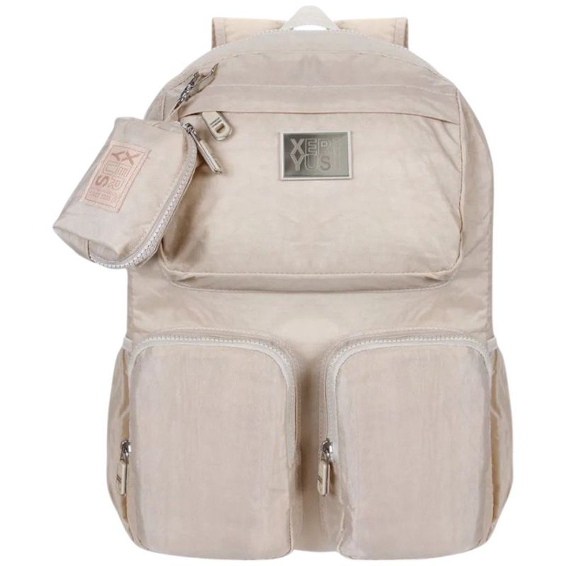 mochila xeryus juvenil 16 polegadas trendy bege 14444 (mp)