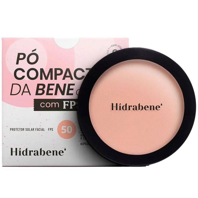 protetor solar em pó compacto hidrabene fps50 claro