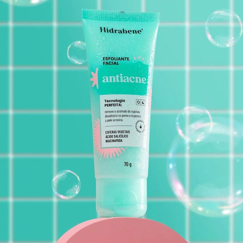 esfoliante facial hidrabene antiacne 70g