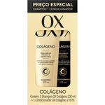 kit shampoo 200ml e condicionador 170ml ox colágeno