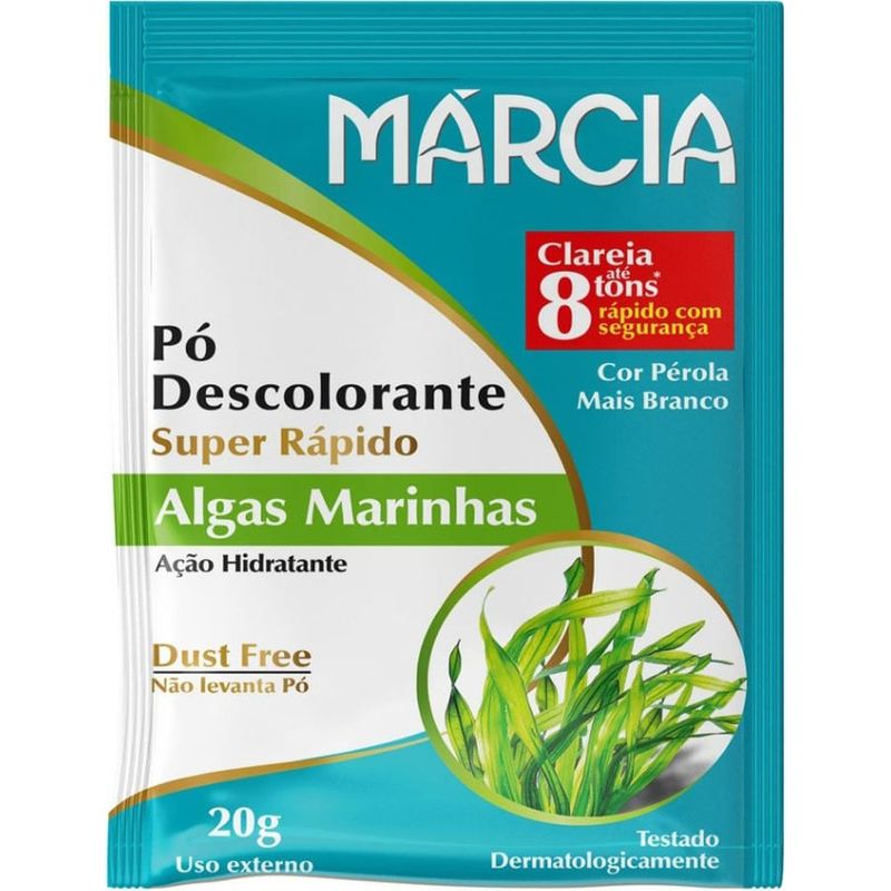 pó descolorante márcia algas marinhas 20g