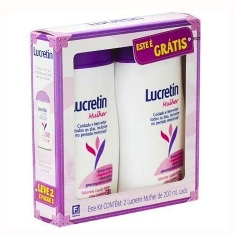 lucretin kit mulher floral + floral leve 2 pague 1