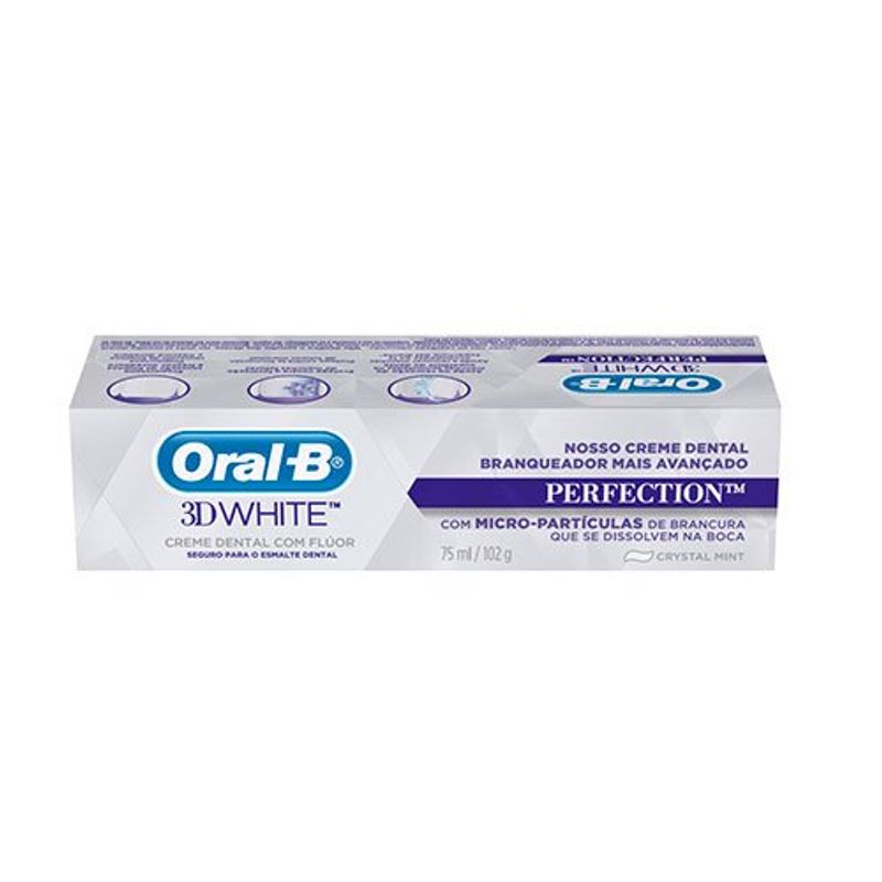 creme dental oral-b 3d white perfection 75ml
