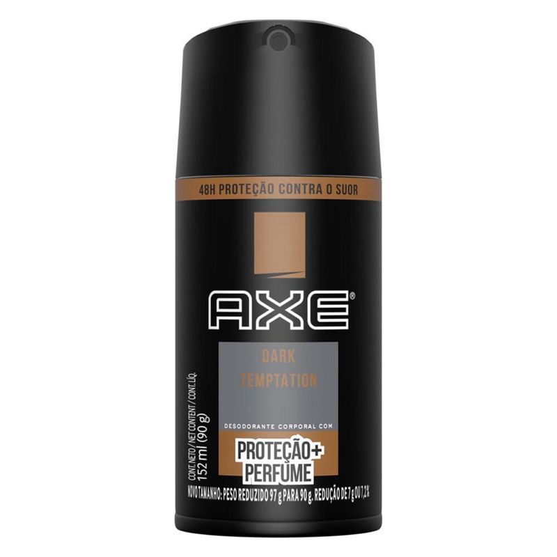 desodorante aerosol axe body spray dark temptation 150ml