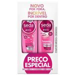 kit shampoo 325ml e condicionador 325m seda ceramidas