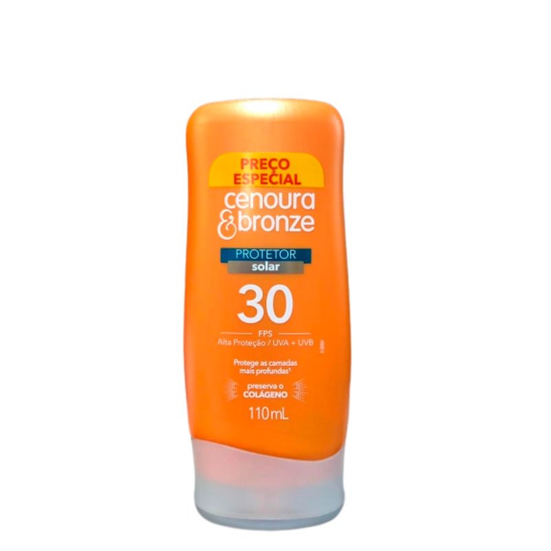 protetor solar cenoura e bronze fps30 110ml